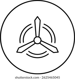 Windmill vector icon. Can be used for printing, mobile and web applications.