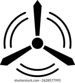Windmill vector icon. Can be used for printing, mobile and web applications.