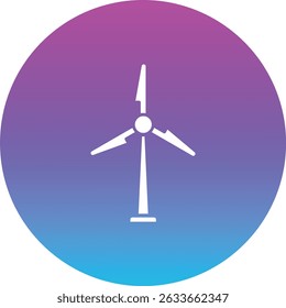 Windmill vector icon. Can be used for printing, mobile and web applications.