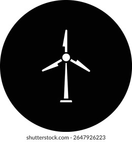 Windmill vector icon. Can be used for printing, mobile and web applications.