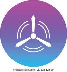 Icono de Vector de molino de viento. Se puede utilizar para aplicaciones de impresión, móviles y de Web.