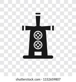 Windmill vector icon isolated on transparent background, Windmill logo concept