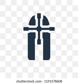Windmill vector icon isolated on transparent background, Windmill transparency concept can be used web and mobile