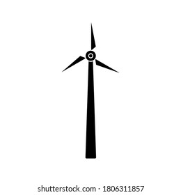 Icono del vector del molino de viento. icono de turbina, ilustración vectorial