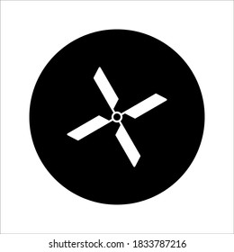 Windmill Vector Icon. turbine icon, vector illustration on white background
