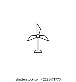 windmill vector icon
Wind power linear icon - vector concept symbol or design element in thin line style