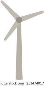 Windmill Vector Illustration. Green Energy. Renewable Energy
