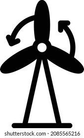windmill Vector illustration on a transparent background. Premium quality symbols. Glyphs  vector icon for concept and graphic design.