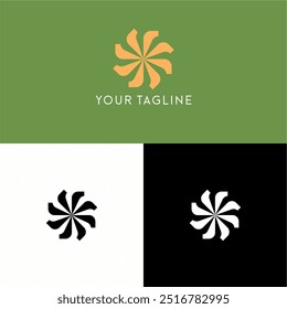 windmill vector logo for company