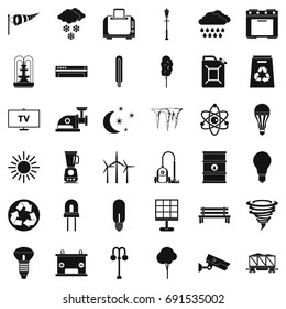 Windmill village icons set. Simple style of 36 windmill village vector icons for web isolated on white background