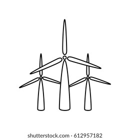 windmills energy alternative icon