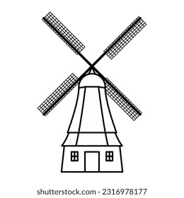 Windmills Icon For Logo And More