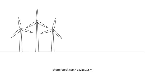 Windmills or wind turbines tower green energy alternative sign Line pattern Wind mills vector icon isigns. Wind turbine farm. Wind generator Save ecology green energy electricity power. Windturbines.