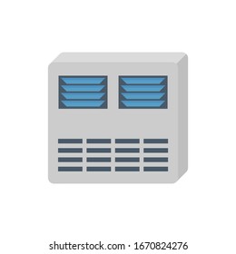 Window air conditioner vector icon design.