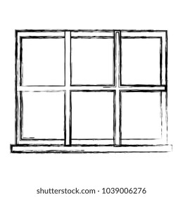 window apartment isolated icon