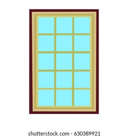 window  for a beautiful house with white background