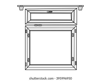 Window Black White Stock Vector (Royalty Free) 395996950 | Shutterstock