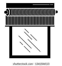 Window blind icon. Simple illustration of window blind vector icon for web design isolated on white background