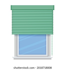 Window Blind Vector Cartoon Icon Vector Stock Vector (Royalty Free ...