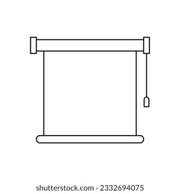 Window blinds icon design. isolated on white background. vector illustration