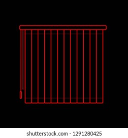 Window blinds icons