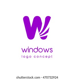 Window blinds logo