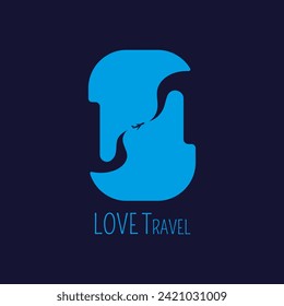 Window blue vector airplane love travel vector