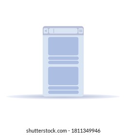 Window browser icon. Cartoon of window browser vector icon for web design isolated on white background
