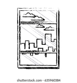 window building urban skyline sky sketch