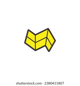 vectores de logotipo simple abstracto de edificios de ventanas 