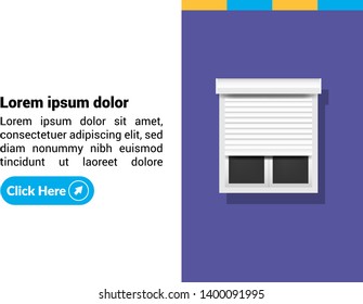 window business concept - window banner for marketing system.