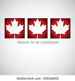 Window Canada Day card in vector format.