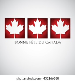 Window Canada Day card in vector format.
