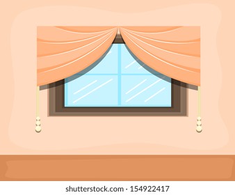 window - Cartoon Background Vector