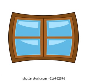 Window cartoon vector symbol icon design. Beautiful illustration isolated on white background