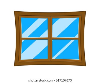 Window cartoon vector symbol icon design. Beautiful illustration isolated on white background