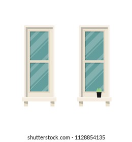 Window cartoon vector. symbol. wallpaper.