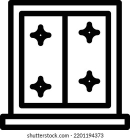 window clean Vector illustration on a transparent background.Premium quality symbols.Thin line vector icon for concept and graphic design.