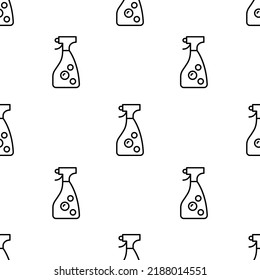 window cleaner icon pattern. Seamless window cleaner pattern on white background.