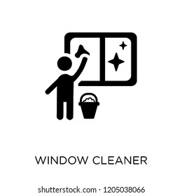 Window cleaner icon. Window cleaner symbol design from Cleaning collection. Simple element vector illustration on white background.