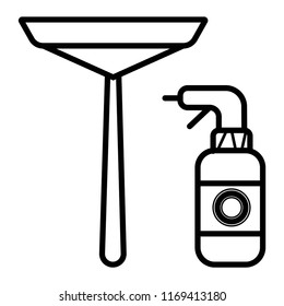 window cleaner icon vector illustration