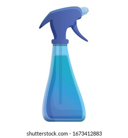 Icono de spray del limpialunas. Dibujo del icono vectorial del filtro de ventanas para diseño web aislado en fondo blanco
