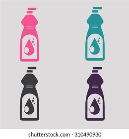 Window cleaner vector icon.Water drop icon.