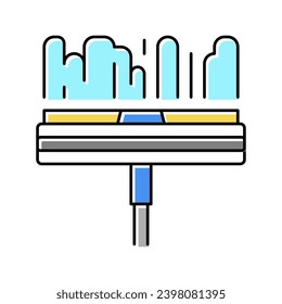 window cleaning accessory squeegee color icon vector. window cleaning accessory squeegee sign. isolated symbol illustration