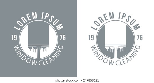 Window Cleaning Company Vector Logo