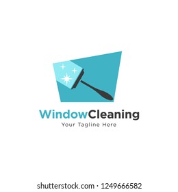 Window Cleaning Logo Vector Template. Window cleaning icon.