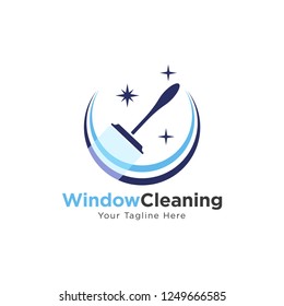 Window Cleaning Logo Vector Template. Window cleaning icon.