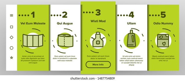 Window Cleaning Onboarding Mobile App Page Screen Vector Illustration