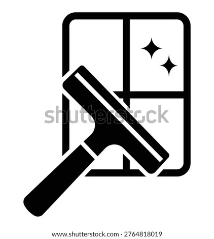 Window Cleaning Service Vector Icon	