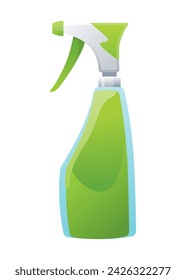 Symbol für die Sprühflasche zur Fensterreinigung. Vektorgrafik-Darstellung. Geeignet für Website-Design, Logo, App, Vorlage und Benutzeroberfläche